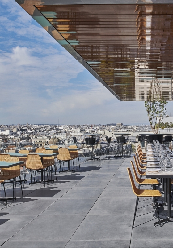 RESTAURANT TORTUGA PARIS • ROOFTOP DES GALERIES LAFAYETTE PARIS HAUSSMANN • FRANCE<br />© Ambroise Tezenas